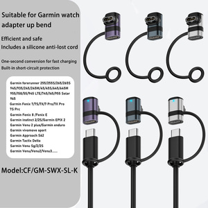 Thông Minh Xách Tay Sạc Mini Kết Nối Loại C Nữ Để 4 Pin Thông Minh Cổng Đồng Hồ Adapter Cho Garmin Đồng Hồ Với Chống-Mất Dây - Product Image 6