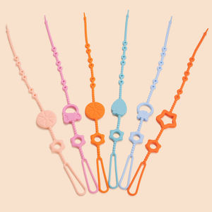 Chupete de silicona de grado alimenticio sin BPA para bebé, soporte personalizado para chupete con clips de cadena, regalo perfecto para recién nacido - Product Image 1