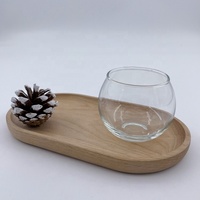 100ml 250ml 750ml Mini sphère claire bocal à bougie en verre transparent réservoir de poisson bouteille de parfum vide