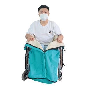 Manta cortavientos para silla de ruedas, tela impermeable gruesa, talla única para cubrir las piernas - Product Image 2