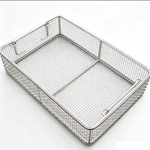 304 Stainless Steel Hospital Disinfection <b>Basket</b> Ultrasonic Workpiece Cleaning <b>Basket</b> - Product Image 2