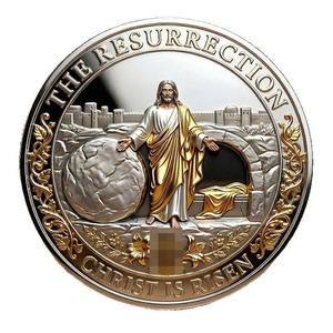Monete Commemorative 2026 Nuove e di Tendenza per Siti Web Indipendenti: Resurrezione/Crocifissione in Ferro, Stampabili e Personalizzabili, Direttamente dalla Fabbrica - Product Image 5