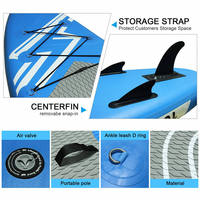 Offre Spéciale Sup Board Planche à pagaie gonflable Planche de surf gonflable Sup Planche de surf Surf Fin Planche de surf avec poignées Paddle gonflable