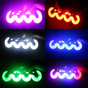 Patines de ruedas resistentes al desgaste de <span class=keywords><strong>PU</strong></span>, rueda de iluminación luminosa en línea, ruedas intermitentes de 76mm/80mm en Stock - Product Image 2