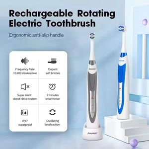 Cepillo de Dientes Eléctrico Oscilante Recargable con Cerdas Suaves y Logotipo Personalizado de Fábrica 2026, Unisex - Product Image 3