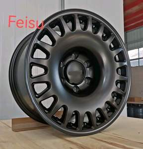 ล้ออัลลอยด์รถกระบะออฟโรด17x8.5 6X139.7สีดำด้านสีขาวล้อแม็กสต็อกสำหรับ FJ Cruiser LC95 Prado Pajero RAM - Product Image 2