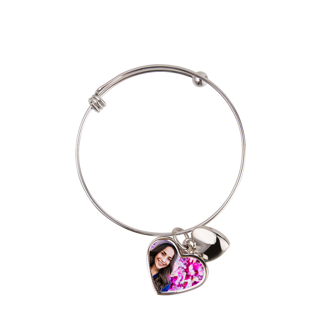 PYD Life 2025 Sublimation Personalized Gift Photo Fashion Jewelry Bracelets for Mother's Day Couple Bracelet for Valentine's Day