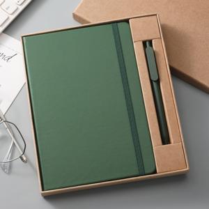 Wholesale Youngs A5 Notebook Ballpoint Pen Set Eco-friendly Recycled PU Material Customizable LOGO Corporate Promotional Gift
