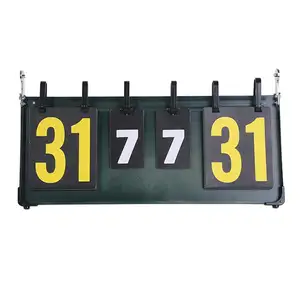 Basketball Scoreboard Four-Digit Table Tennis Scorer Flip Badminton 4 Digits Scoring Plastic Score Board For Sports Competition