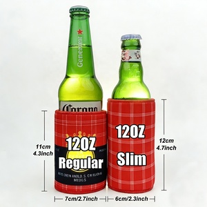 Neopreen op maat gemaakte blanco koozy met aangepast logo, groothandel LED verlichte bierglasfleshouder, bierkoeler, drankenkoeler - Product Image 3