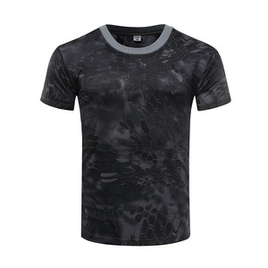 Polo Tactique Militaire <span class=keywords><strong>Homme</strong></span> à Manches Courtes, Boutonné, <span class=keywords><strong>Vert</strong></span> Camouflage Désert, Tactique de Combat, Vente en Gros - Product Image 5