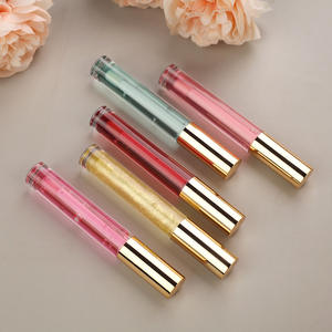 Grand Pinceau 5 Couleurs Fraise Huile pour les Lèvres Changement de Couleur Logo Personnalisé Rose Hydratant Hydratant Fruit Clair Lèvres Plumper Gloss - Product Image 1