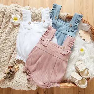 MIOZONG Newborn Infant Baby Boy Girls rompers Veet playsuit Sleeveless Vest Jumpsuit Winter Autumn Clothes Outfits