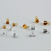 Fermoir de chaîne à griffes en zircon plaqué or 14K, boucle de fermeture pour chaîne de diamants, composants de bijoux permanents