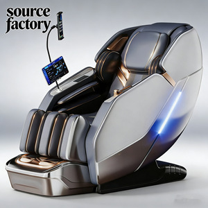 Source Factory Massage <b>Chair</b> Full Body <b>Zero</b> <b>Gravity</b> SL Rail Dual Mechanism Electric Intelligent Voice Activated - Product Image 1