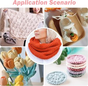 75703 Knifty Knitting Large Eye Coser Agujas de plástico Cómodas asas de goma Tejedora Artesanía Telar Gancho <span class=keywords><strong>Crochet</strong></span> Estilo <span class=keywords><strong>simple</strong></span> - Product Image 6