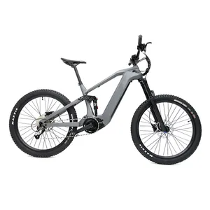Tam süspansiyon 1000w elektrikli bisiklet orta sürücü hidrolik karbon fiber 500w bafang m510 yol 250w dağ ebike