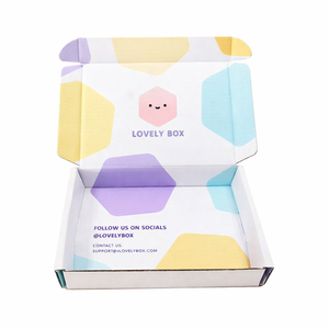 Caja de Envío para Camisetas, Cajas de Embalaje DTC, Caja de Cartón Corrugado Tipo E con Cierre Automático, Personalizable - Product Image 3