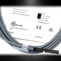 Sensor de proximidad Festo SME-8M-ZS-24V-K-2.5-OE / SME-8M-DS-24V-K-2.5-OE tipo Reed para cilindros con ranura en T, 24V CC, amplio rango