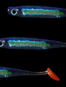 Eco-friendly PVC 3D paddle tail bait hollow body lure tubes gioco esca in gomma morbida - Product Image 5