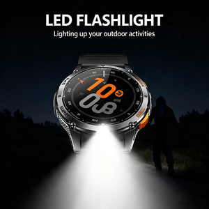 นาฬิกาสมาร์ทวอทช์กีฬา DSM11 K67A GPS พร้อมไฟฉาย LED เครื่องวัดความสูง เข็มทิศ ระบบระบุตำแหน่งด้วยดาวเทียม 6 ระบบ หน้าจอ AMOLED สำหรับออกกำลังกายกลางแจ้ง - Product Image 1