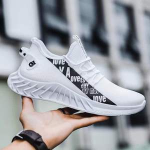 Scarpe da ginnastica da uomo in rete traspiranti all'ingrosso, leggere, con lacci, per estate e autunno, MOQ basso, scarpe sportive da corsa da uomo - Product Image 3