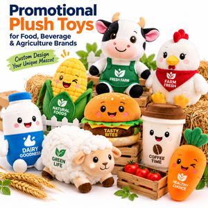 Mascotte en peluche sur mesure à partir de votre illustration, poupée en peluche courte brodée pour toute campagne de marque, jouets promotionnels - Product Image 1