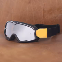 Lunettes de moto vintage, masques de ski, lunettes pour casque 3/4 pour la conduite tout-terrain