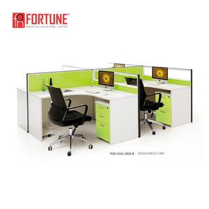 Prueba de sonido de partición alta privado en forma de U de la estación de trabajo con gabinete - Product Image 5