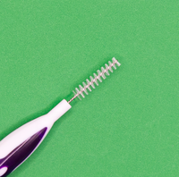 Je forme la brosse interdentaire dentaire colorée TPE pour les dents dentaires paquet de carte blister propre saveur de menthe