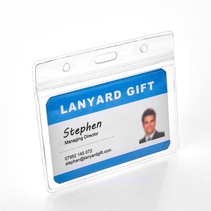 Thời trang chất lượng cao PVC Pouch A5 A6 tag thẻ tín dụng chủ huy hiệu - Product Image 5