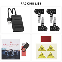 Android TPMS pour autoradio lecteur DVD système de surveillance de la pression des pneus capteur interne USB TMPS