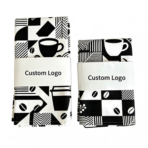 Pattern Kitchen Tea Waffle Textured <b>Microfiber</b> Dish <b>Towels</b> Personalized Custom Logo Wrapping Band - Product Image 4