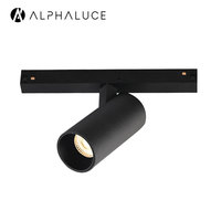 Fournisseur de système d'éclairage sur rail Alpha DC48V Led Réglable Track Light Cob Led Track Lighting Focus