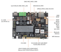 Yüksek Kaliteli Toptan Akrilik WiFi Ev Tipi Çok Odalı 2.1 Sınıf D Ses PCB Güç Amplifikatörü Devre Kartı Stereo Subwoofer