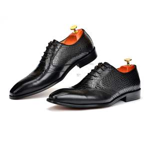 Nuevos zapatos de cuero bajos con dedos en punta, zapatos formales de negocios de boda informales para hombres - Product Image 6