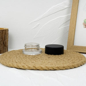 Contenedor de tarro de vidrio cuadrado resistente a los niños de 3oz 100ml de alta calidad con tapa CR - Product Image 6