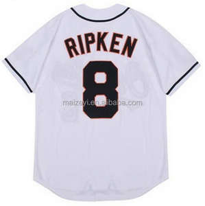 En kaliteli dikişli özel #5 Robinson #8 Ripken Jr. Kalın amerikan beyzbol forması - Product Image 5