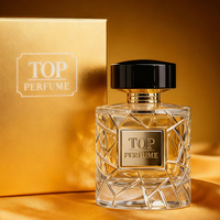 Flacon de parfum unique de qualité supérieure, cylindrique, à fond épais, fissuré, 50 ml, 100 ml, flacon en verre vide