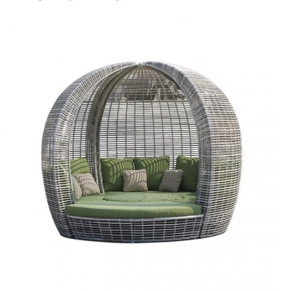 Beach pool outdoor patio garden sets wicker chaise lounger chair bed furniture