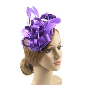 Boda fiesta de té cuentas plumas red velo malla flor diadema tocados sombrero para damas tocado de novia pinza de pelo elegante - Product Image 1