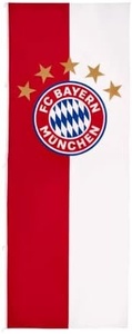 Bandiera del FC Bayern Monaco con Logo a Cinque Stelle Rosso/Bianco 400x150cm <span class=keywords><strong>Calcio</strong></span> Cinese - Product Image 4