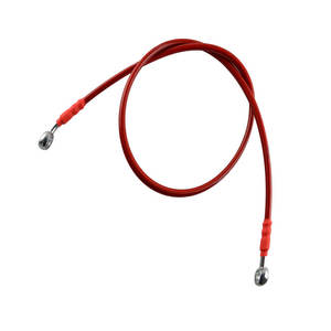 Manguera trenzada de aceite <span class=keywords><strong>para</strong></span> motocicleta, accesorio <span class=keywords><strong>Banjo</strong></span> de acero inoxidable de 70cm, línea de freno - Product Image 3