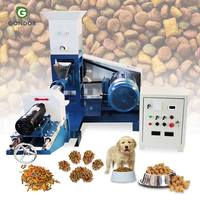 Machine extrudeuse mini à vis simple pour aliments pour animaux (poissons, chiens, chats, oiseaux) et aliments humides, capacité 250 kg/h, pour aliments flottants et boulangerie animale