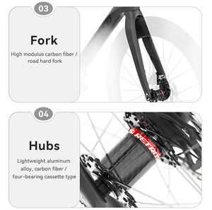 Vélo de route Cyclone Twitter, vélo de course très vendu, entièrement en carbone, 24 vitesses, frein à disque, <span class=keywords><strong>groupe</strong></span> de transmission mécanique - Product Image 6