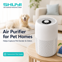 Paquete de 2 Purificadores de Aire de Carbón Activado Ecológicos YARIKI, Aromaterapia, Luz Nocturna, Bajo Ruido de 24dB, Alimentación USB, Control Táctil, Temporizador