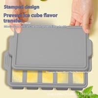 Moule à glace à 8 grilles de grande capacité de qualité alimentaire démoulage facile boîte à glace rapide plastique durable pour l'été