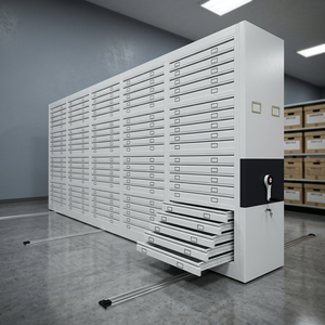 Intelligent Mobile Compressor Archive Storage Cabinet Metal Locking Shelving System Mobile Tiered Racks for Home and Workshop - Product Image 6
