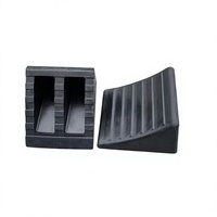 Mini butée de roue légère en caoutchouc noir massif 170x120x150mm 2kg, équipement de sécurité routière pour camping-cars