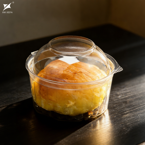 Atacado de Fábrica: Embalagem Transparente de Plástico <span class=keywords><strong>PET</strong></span> com Tampa para Bolo, Sobremesa, Pão e Torta – Ideal para Armazenamento de Alimentos - Product Image 1